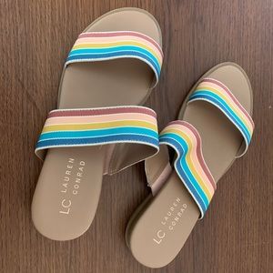 Lauren Conrad Rainbow Sandals 6.5 LIKE NEW